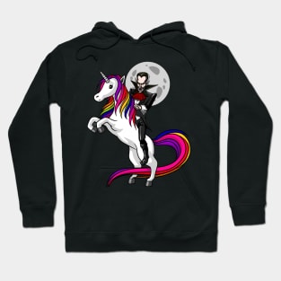 Vampire Riding Unicorn Hoodie